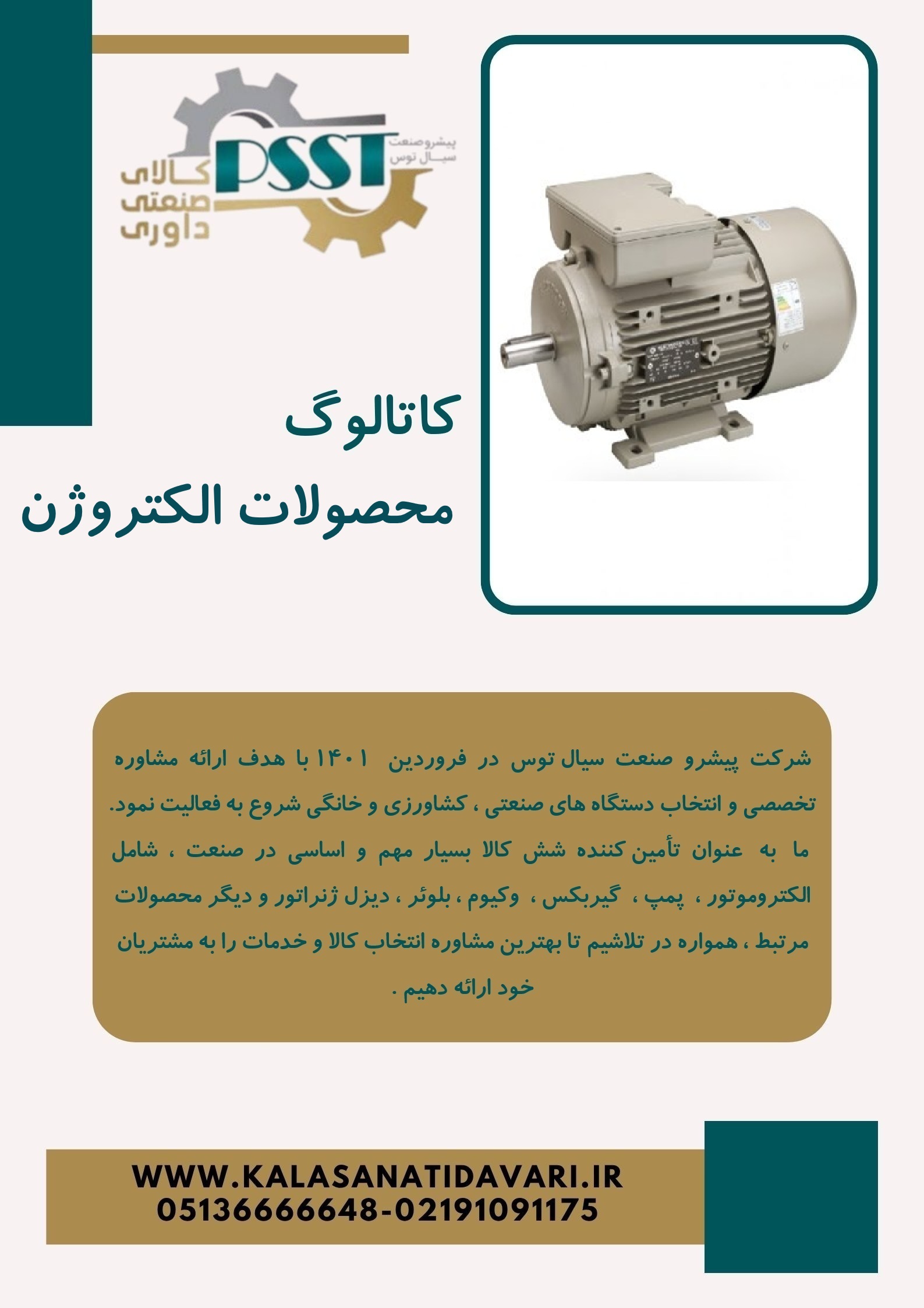 کاتالوگ محصولات الکتروژن